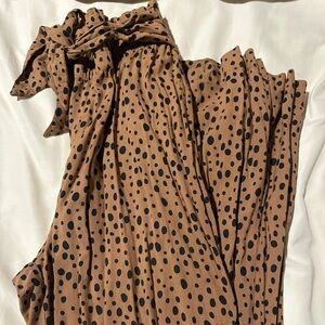 Brown Polka Dot Pants